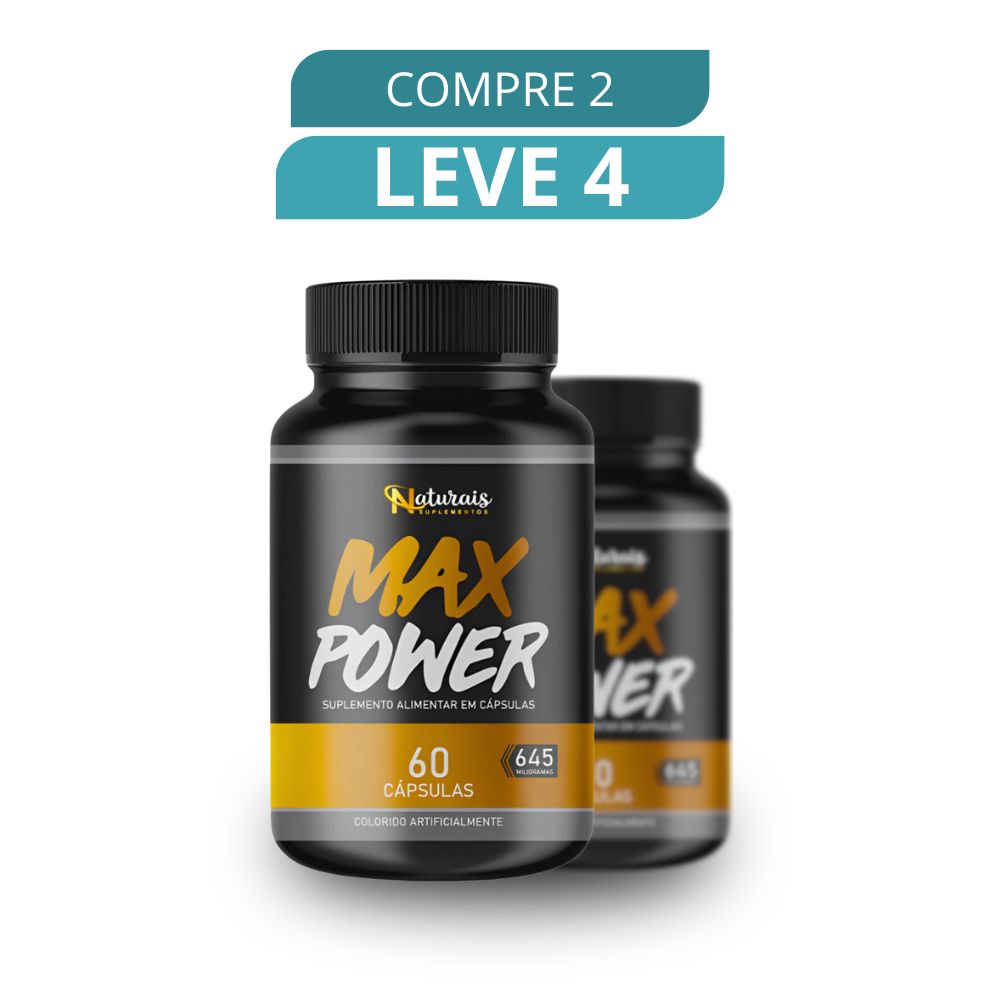 Max Power 60 Cápsulas - Suplemento Natural + Frete Grátis