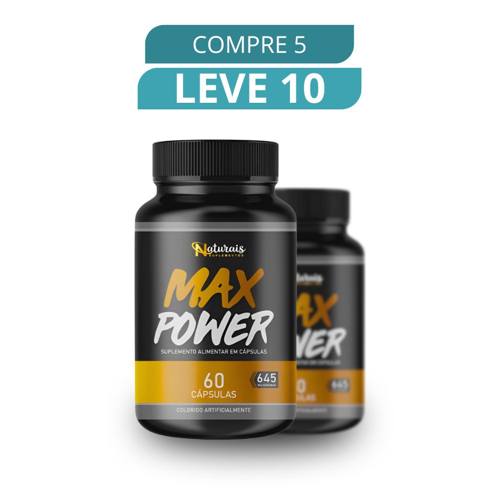Max Power 60 Cápsulas - Suplemento Natural + Frete Grátis
