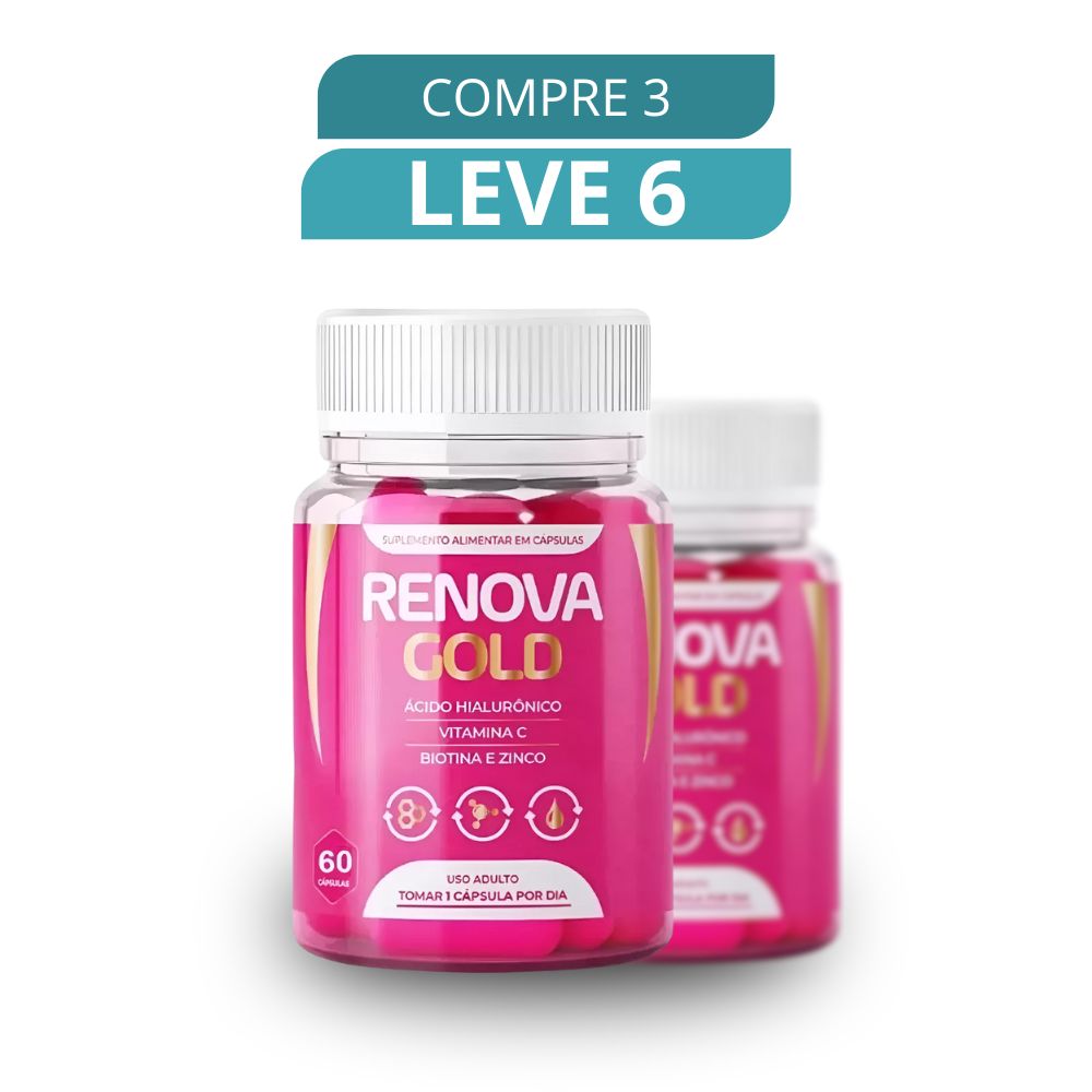 Renova Gold 60 Cápsulas - Suplemento Natural + Frete Grátis