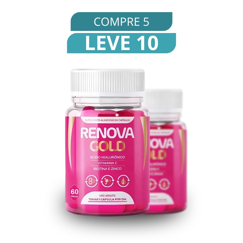 Renova Gold 60 Cápsulas - Suplemento Natural + Frete Grátis
