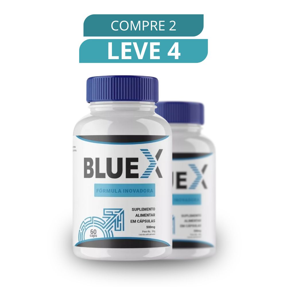 BlueX 60 Cápsulas - Suplemento Natural + Frete Grátis