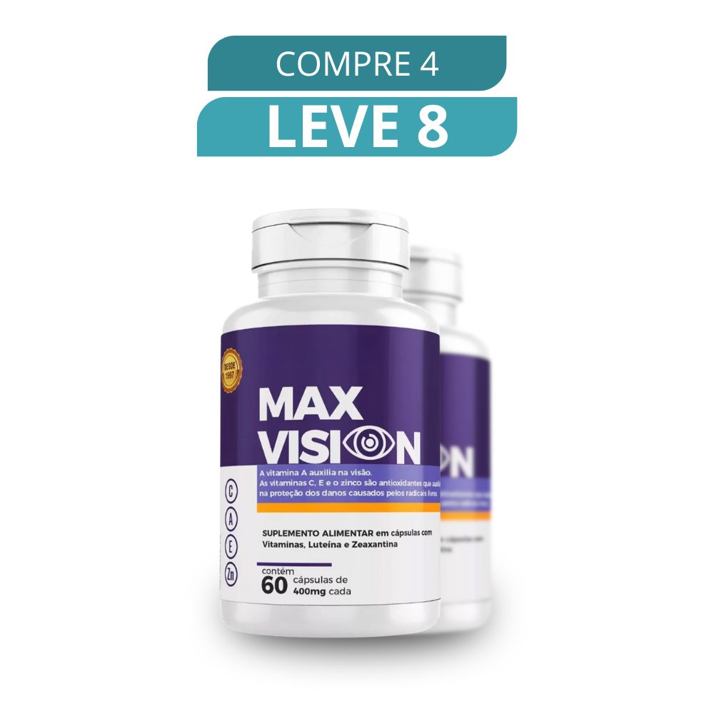 Max Vision 60 Cápsulas - Suplemento Natural + Frete Grátis
