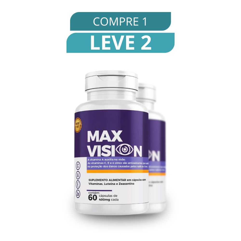 Max Vision 60 Cápsulas - Suplemento Natural + Frete Grátis