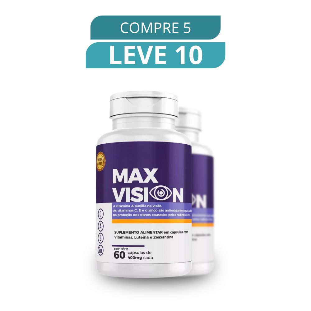 Max Vision 60 Cápsulas - Suplemento Natural + Frete Grátis