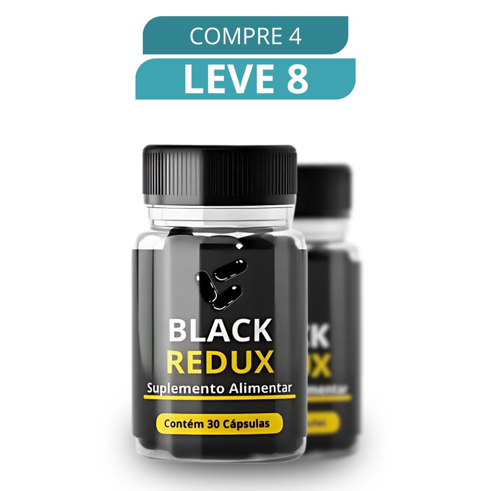 Black Redux 30 Cápsulas - Suplemento Natural + Frete Grátis