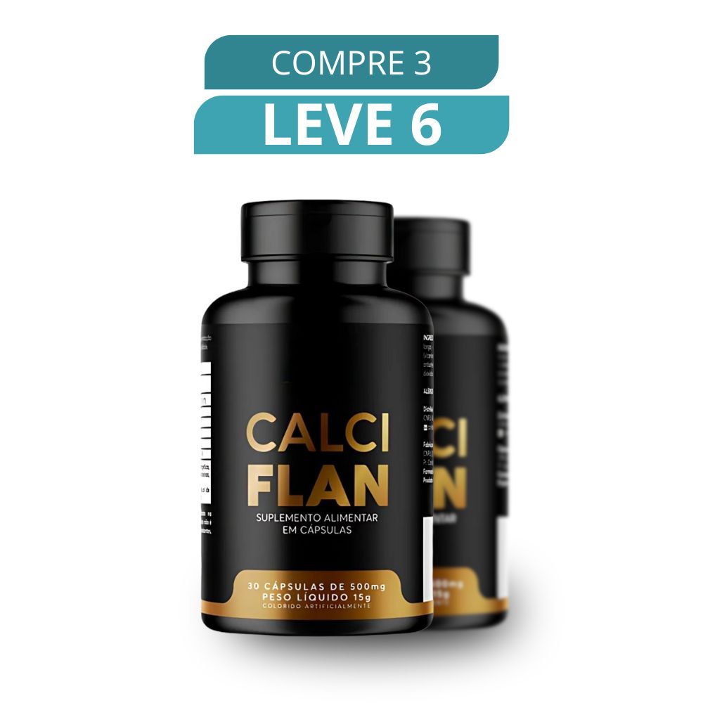 Calciflan 30 Cápsulas - Suplemento Natural + Frete Grátis