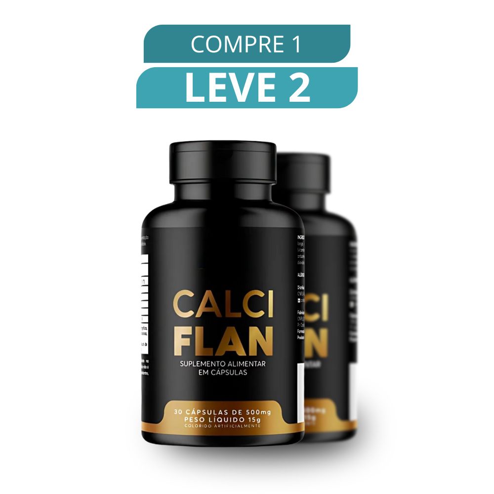 Calciflan 30 Cápsulas - Suplemento Natural + Frete Grátis