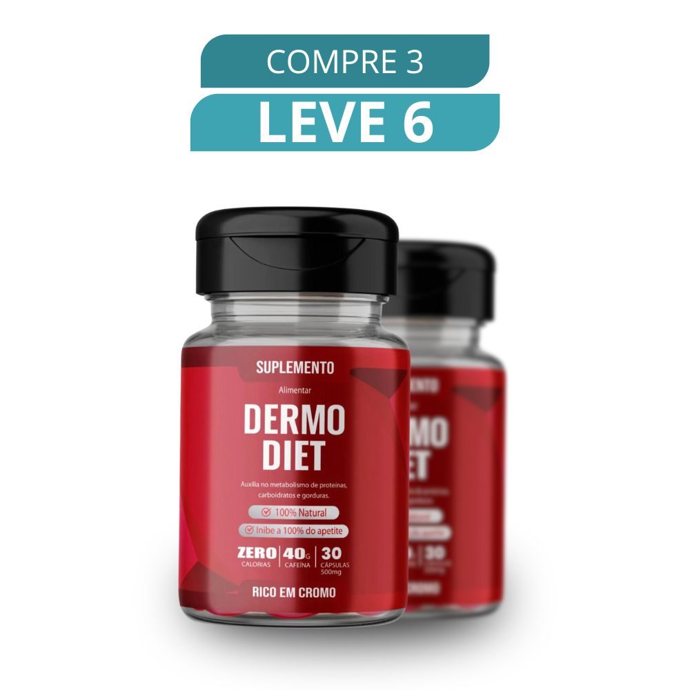 Dermo Diet 30 Cápsulas - Suplemento Natural + Frete Grátis