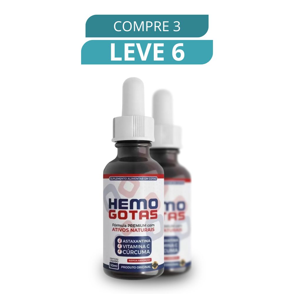 Hemo Gotas 30ml - Suplemento Natural + Frete Grátis