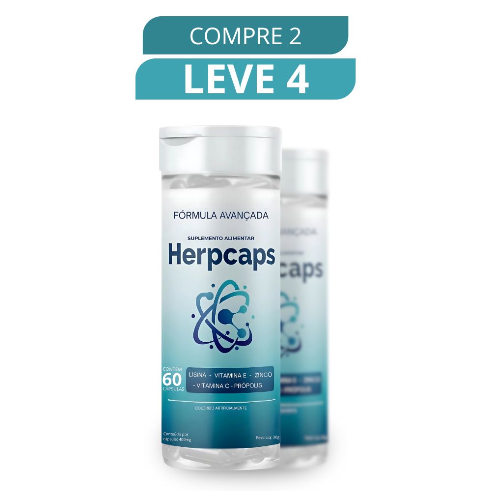 Herpcaps 60 Cápsulas - Suplemento Natural + Frete Grátis