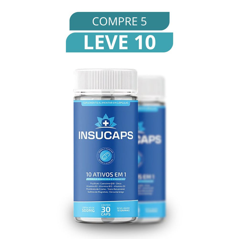 Insucaps 30 Cápsulas - Suplemento Natural + Frete Grátis