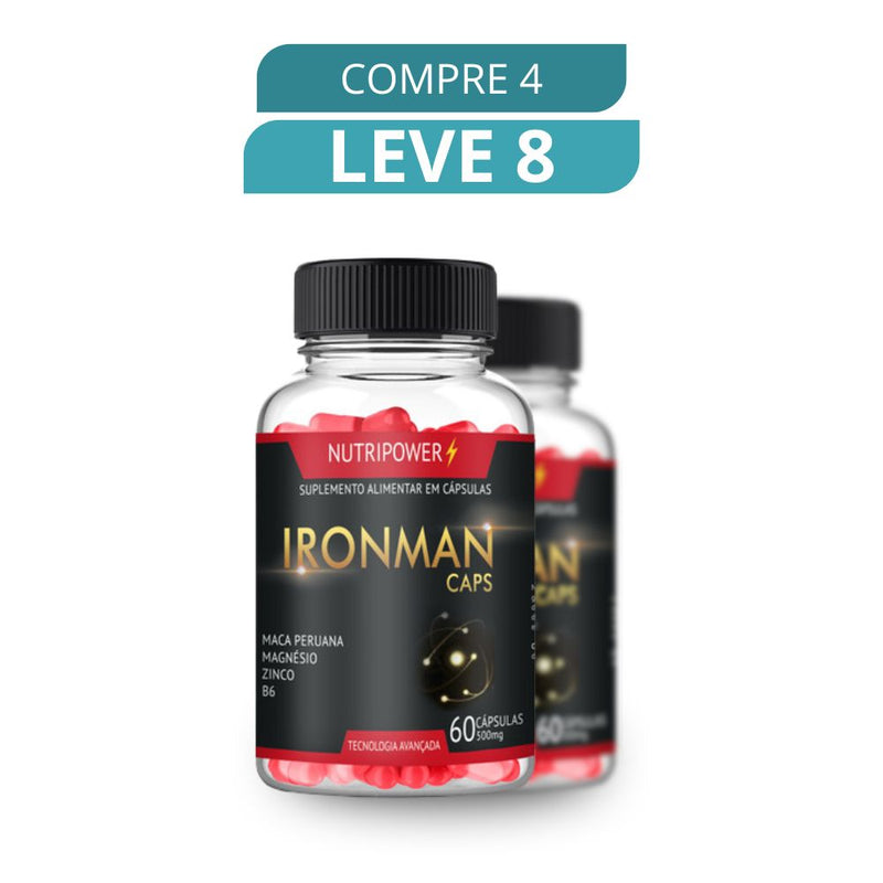 Ironman Caps 60 Cápsulas - Suplemento Natural + Frete Grátis