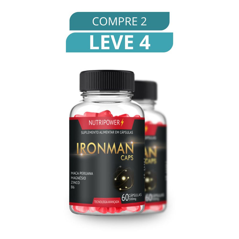 Ironman Caps 60 Cápsulas - Suplemento Natural + Frete Grátis