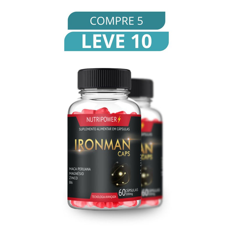 Ironman Caps 60 Cápsulas - Suplemento Natural + Frete Grátis