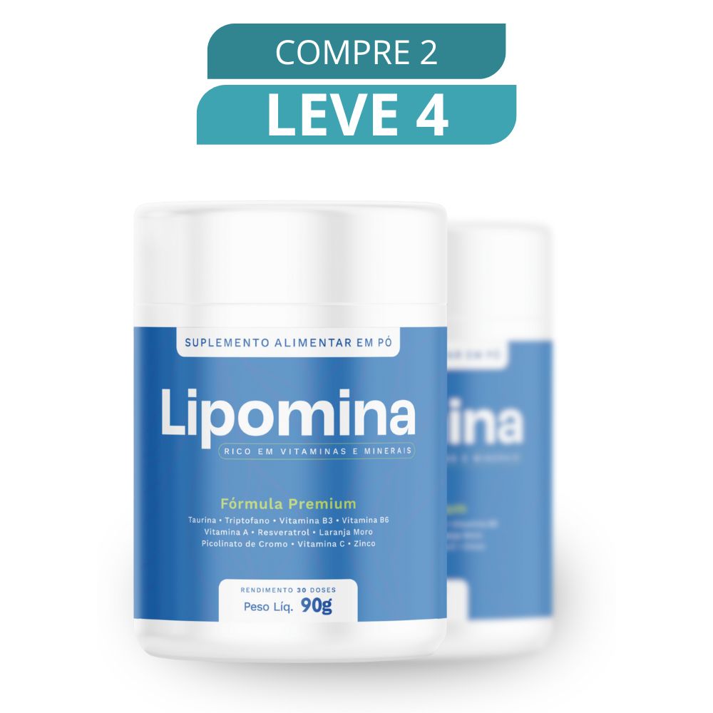 Lipomina 90g - Suplemento Natural + Frete Grátis