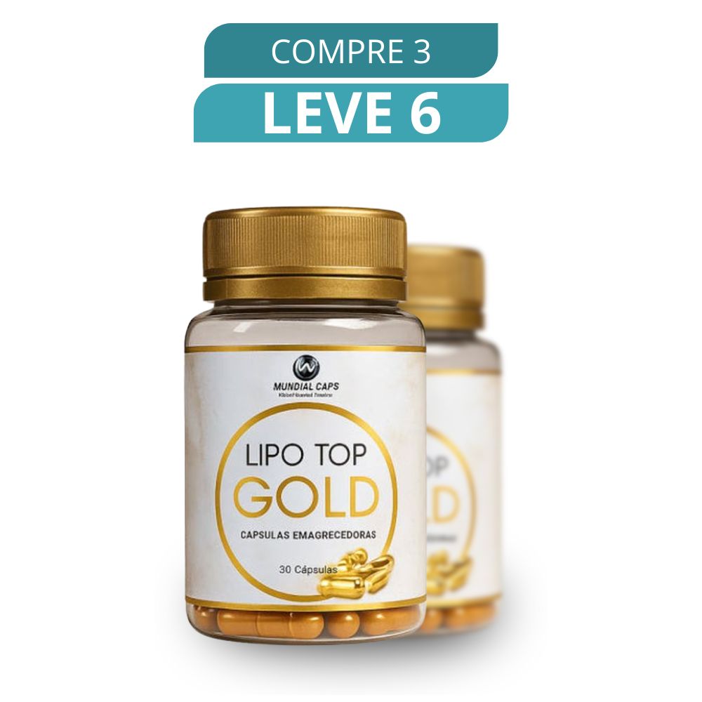 Lipo Top Gold 30 Cápsulas - Suplemento Natural + Frete Grátis