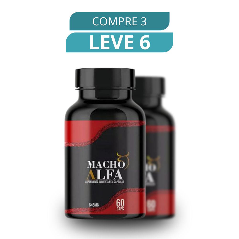 Macho Alfa 60 Cápsulas - Suplemento Natural + Frete Grátis