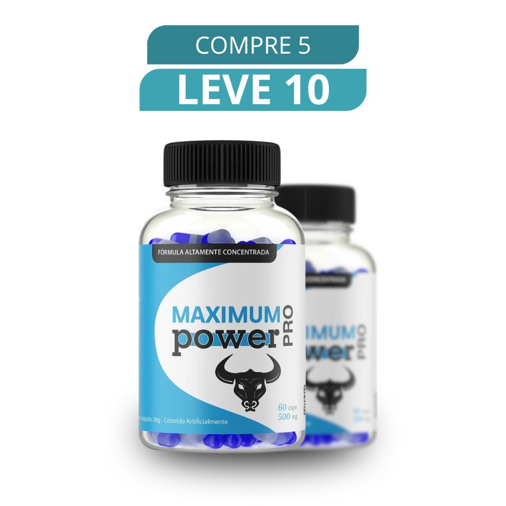 Maximum Power 60 Cápsulas - Suplemento Natural + Frete Grátis