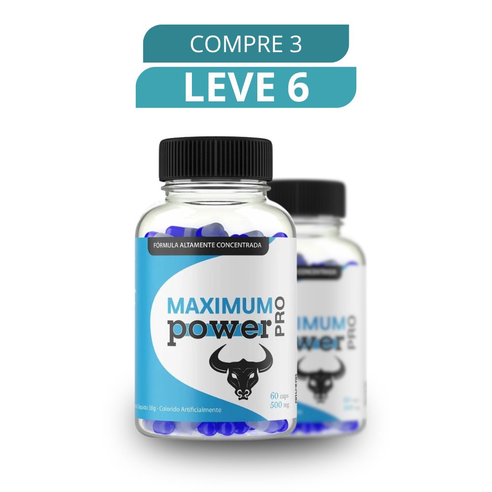 Maximum Power 60 Cápsulas - Suplemento Natural + Frete Grátis