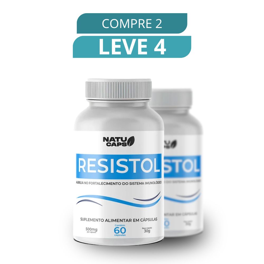 Resistol 60 Cápsulas - Suplemento Natural + Frete Grátis