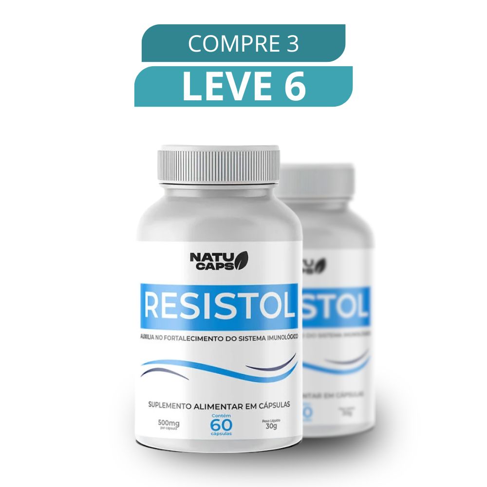 Resistol 60 Cápsulas - Suplemento Natural + Frete Grátis