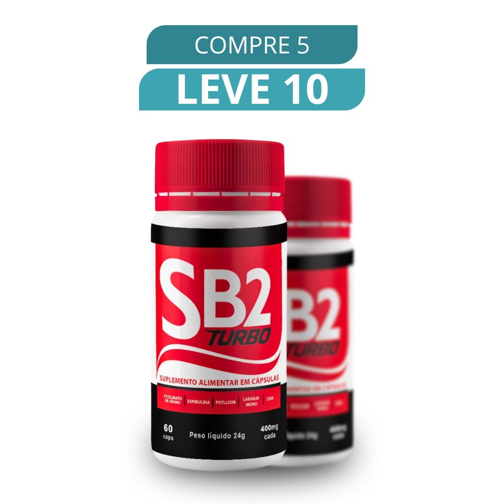 SB2 Turbo 60 Cápsulas - Suplemento Natural + Frete Grátis