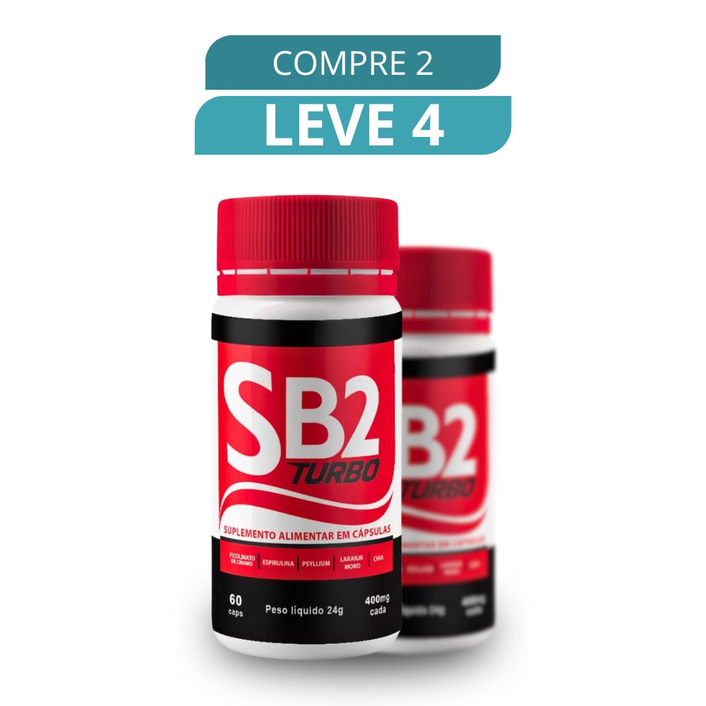 SB2 Turbo 60 Cápsulas - Suplemento Natural + Frete Grátis