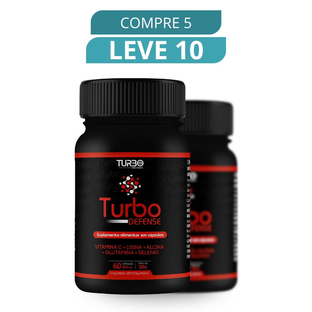 Turbo Defense 60 Cápsulas - Suplemento Natural + Frete Grátis