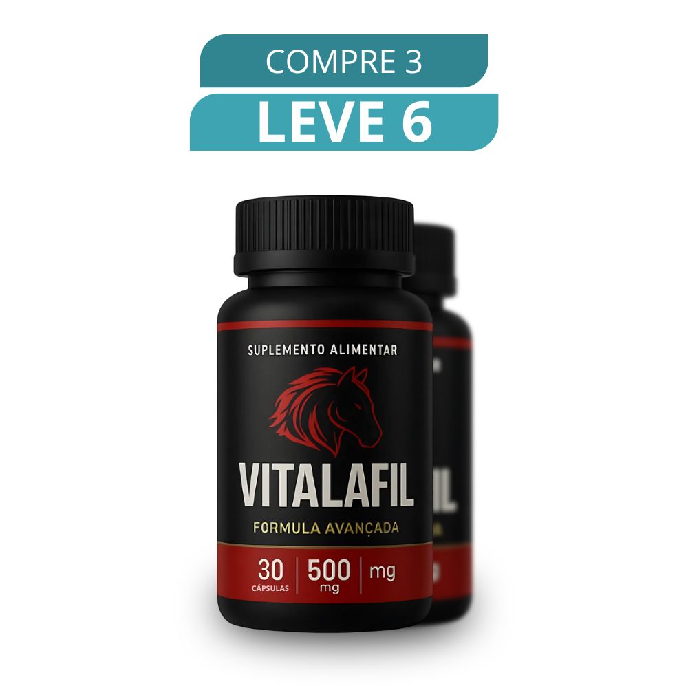Vitalafil 30 Cápsulas - Suplemento Natural + Frete Grátis