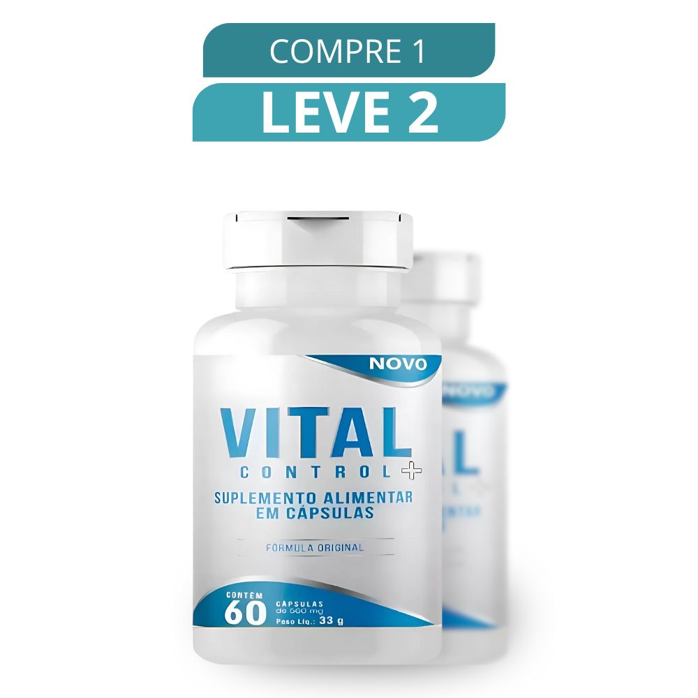 Vital Control 60 Cápsulas - Suplemento Natural + Frete Grátis