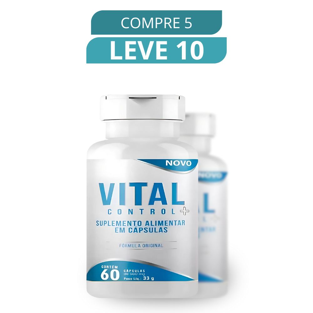 Vital Control 60 Cápsulas - Suplemento Natural + Frete Grátis