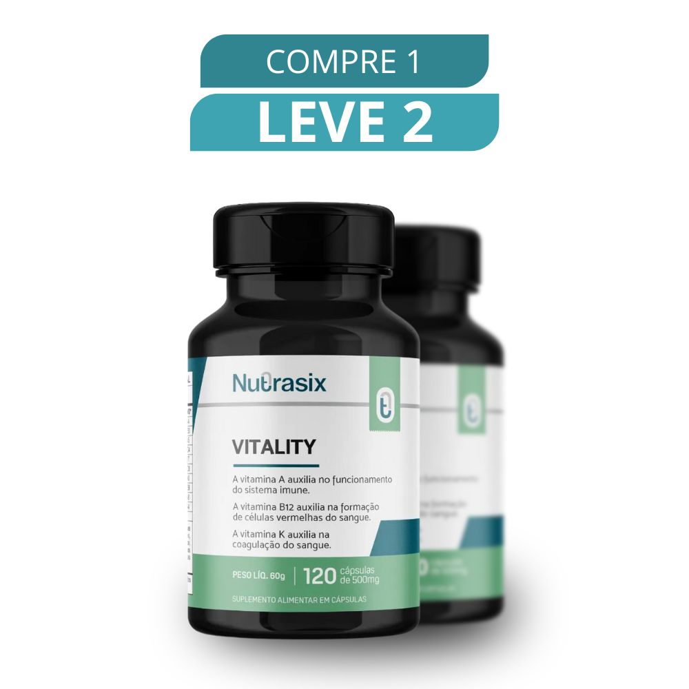 Vitality 60 Cápsulas - Suplemento Natural + Frete Grátis
