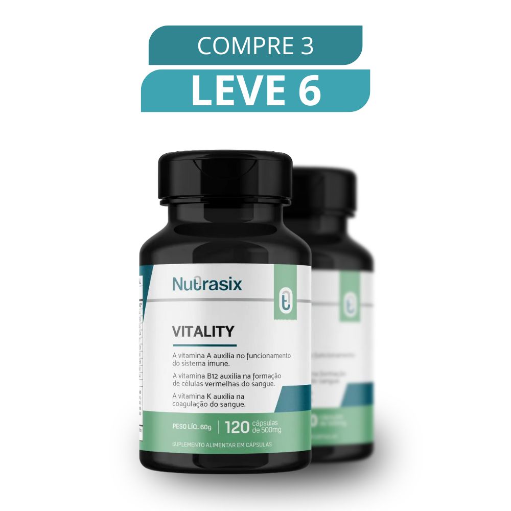 Vitality 60 Cápsulas - Suplemento Natural + Frete Grátis